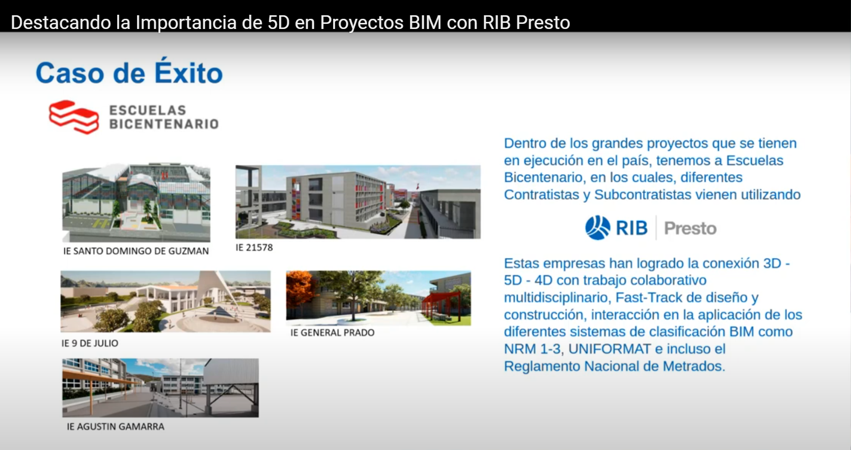 Importancia del 5D en proyectos BIM