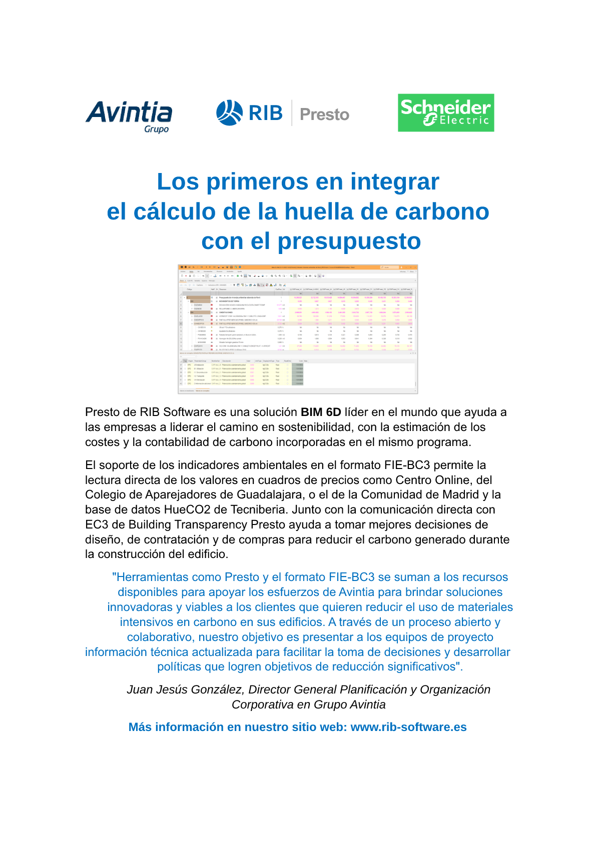 Presto de RIB Spain y Grupo Avintia